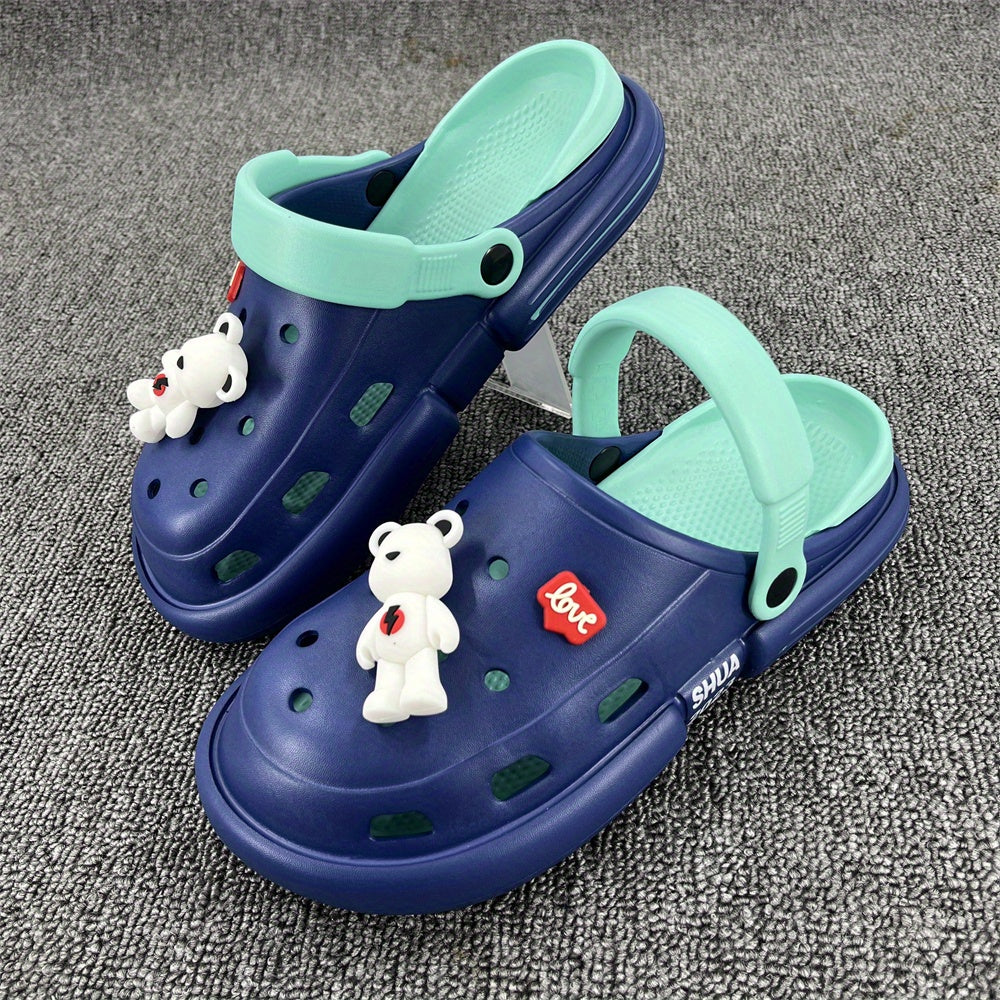 Men's Lightweight Hollow Out Sandals with Charms