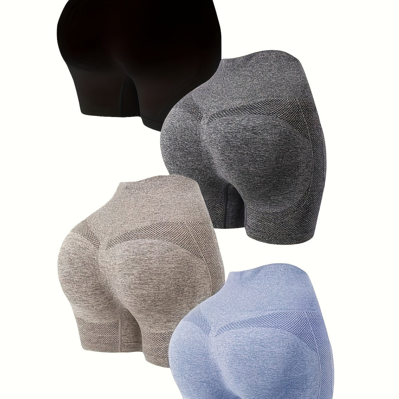 4pcs High Waist Yoga Biker Shorts Butt Lifting Activewear