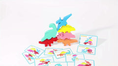 Dinosaur Stacking Blocks with Colorful Figures