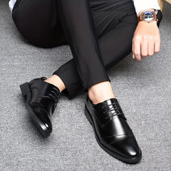 Men's Smart Casual Oxford Shoes Lace-up Formal Business Office Shoes