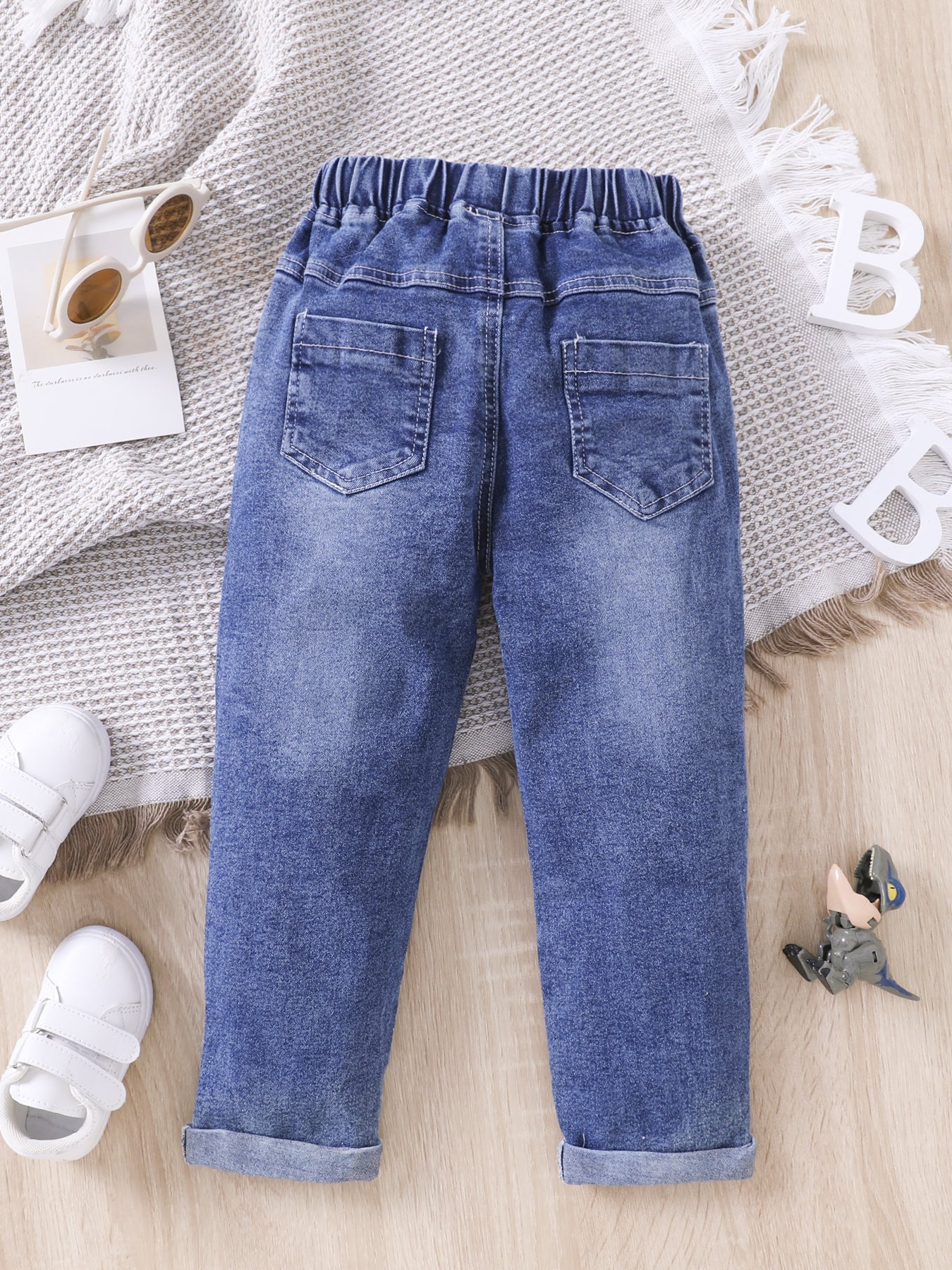 Boys Dinosaur Print Jeans For Kids