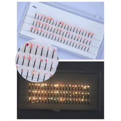 60pcs Mermaid Eyelashes Sequined Nightclub Stage Makeup False Eyelashes