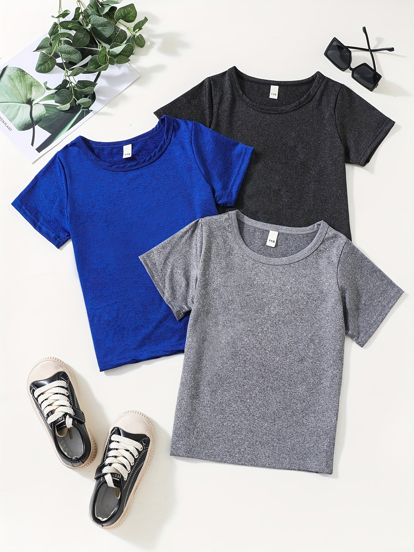 Boys Outfit Shorts & T shirt Crew Neck Summer Kids Clothes