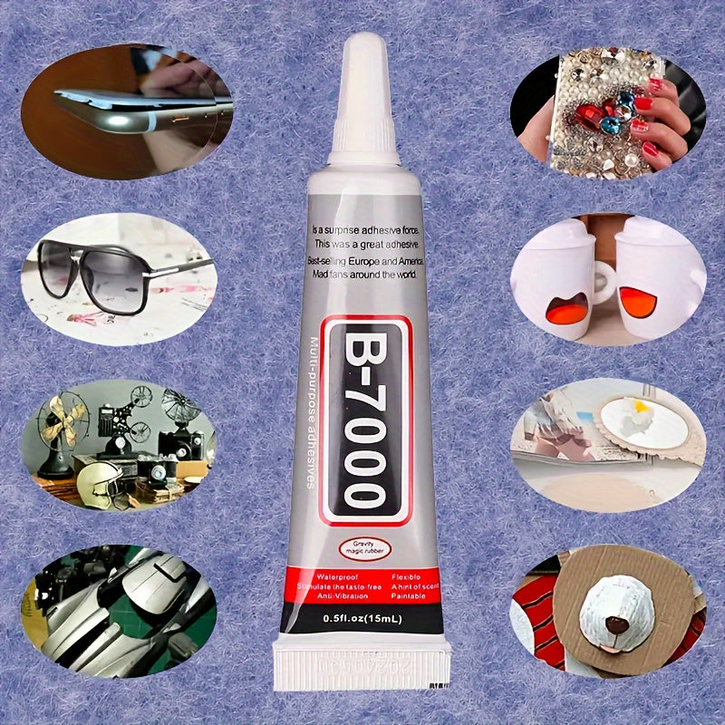 5pcs 3ml Clear Adhesive Glue for Crafts, Jewelry, Beads - Strong & Versatile