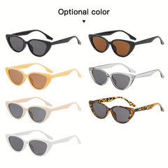 Small Frame Cat Eye Sunglasses Vintage Lightweight Sunshade Eyeglasses