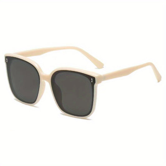Square Frame Sunglasses for Women Men Rivet Decor Glasses UV400