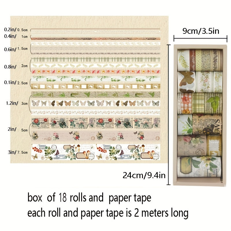 Retro Tape Wind Literary Hand Account Sticker Washi Tape