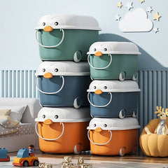 Children's Toy Storage Box Cartoon Building Blocks Baby Clothes Organizer
