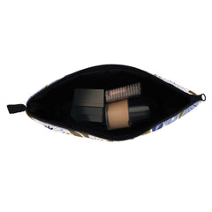 Butterfly Grasses & Flowers Cosmetic Bag Small Roomy Zipper Makeup Pouch