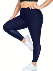 High Rise Mesh Leggings With Pockets