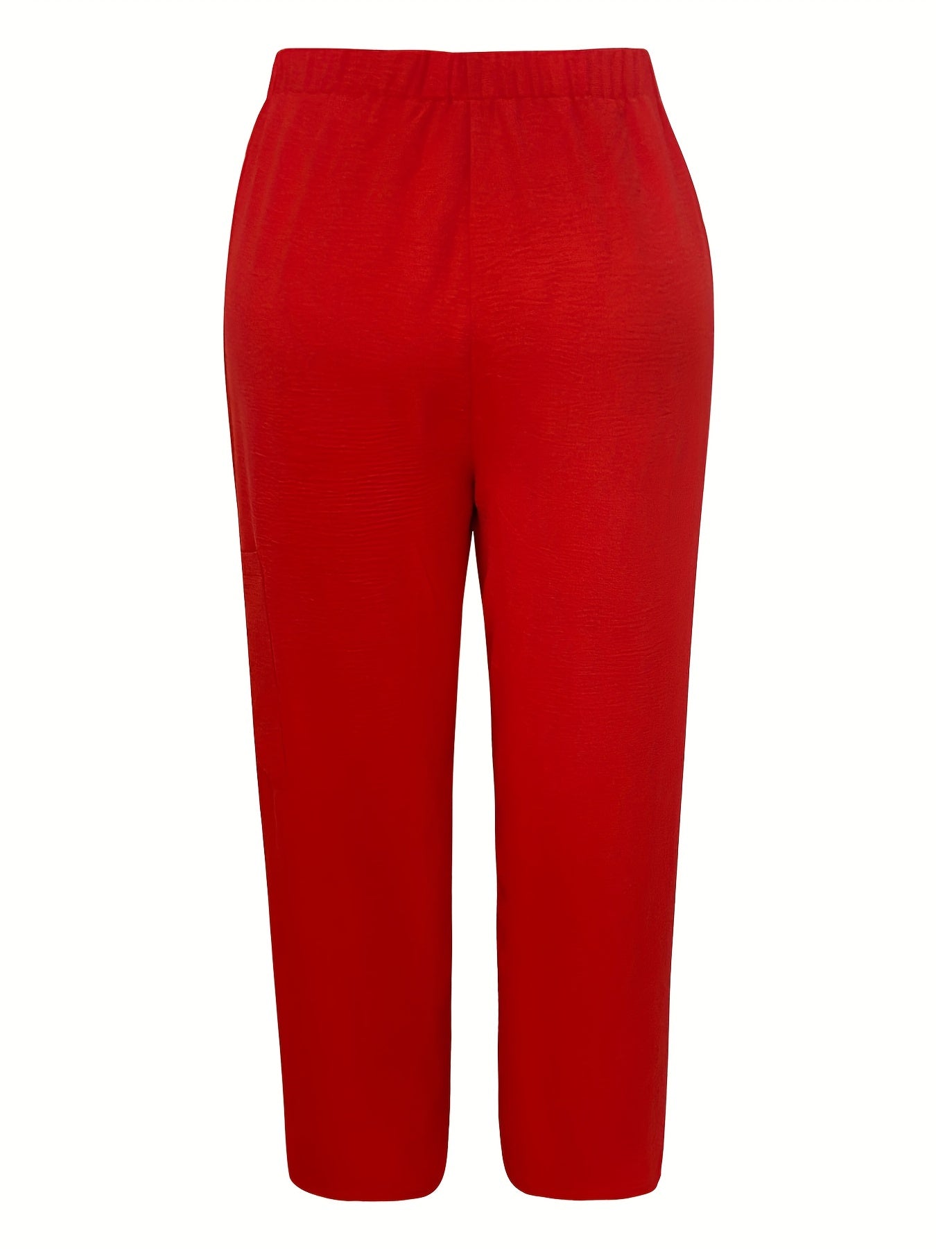 Wide Leg Trousers Elastic High Rise Stretch Pants