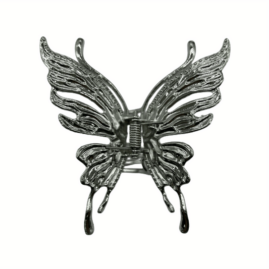 Metal Hair Claw Butterfly Lady Non slip Hollow Shark Claw Thick Hair Accessories