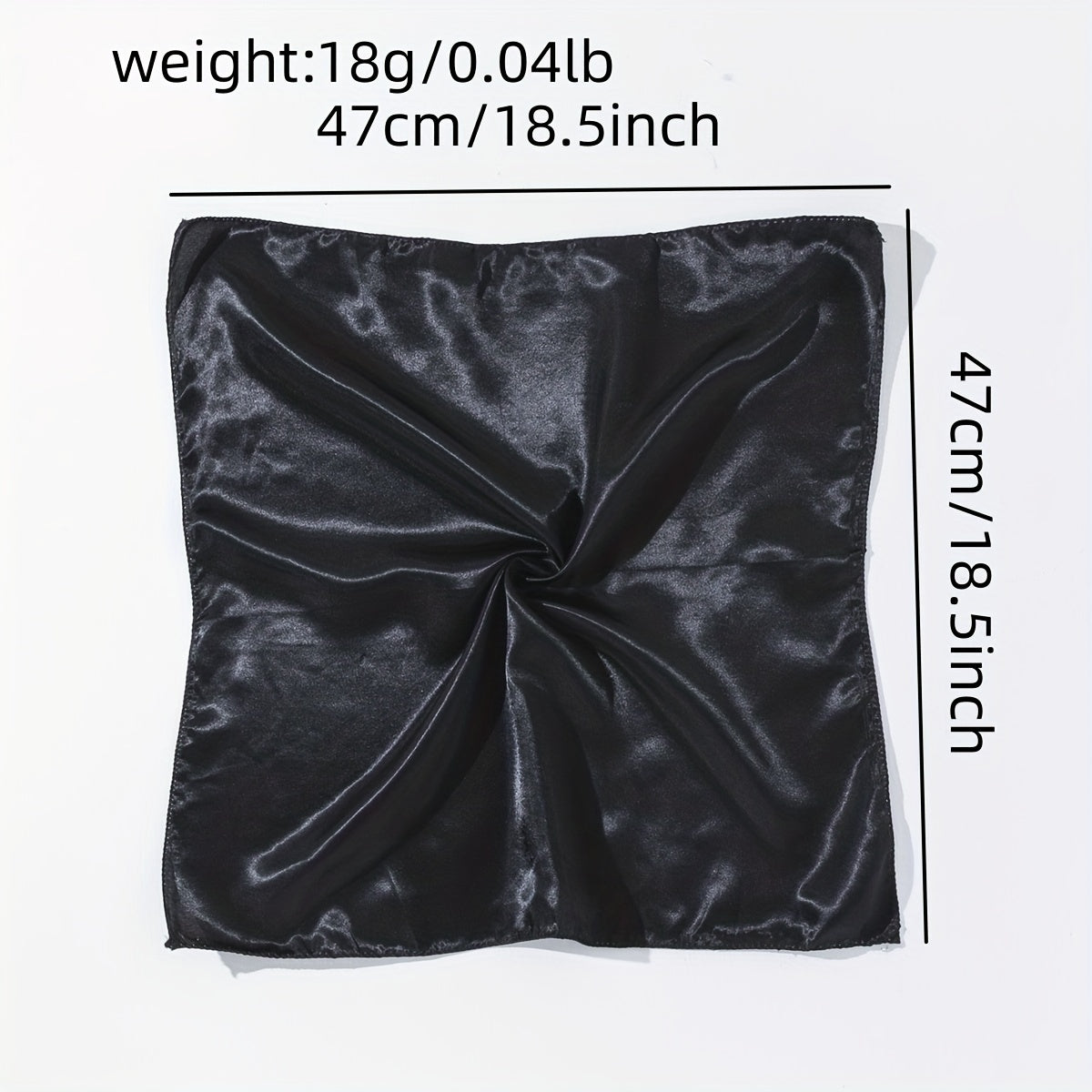 Plain Bandana Casual Silk Neckerchief Head Wrap Bag Handle Charm Holiday Accesso