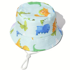 Kids' Dinosaur Sunshade Bucket Hat for Outdoor Protection