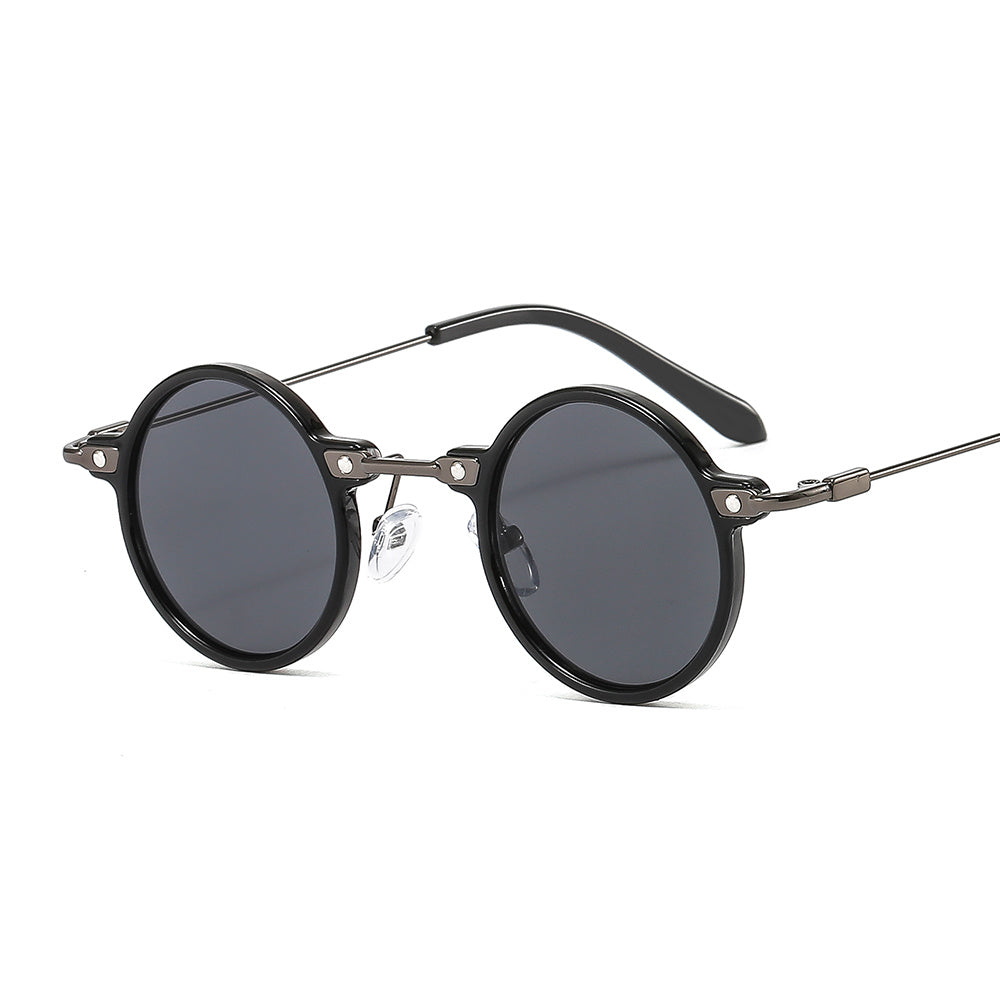 Steampunk Small Frame Round Hip-hop Sunglasses