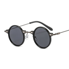 Steampunk Small Frame Round Hip-hop Sunglasses