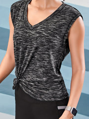 Women's Breathable Sleeveless Yoga Top for Running and Fitness