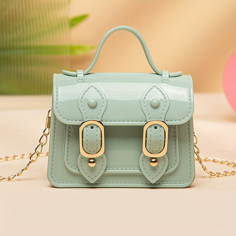 Girls Mini Crossbody Bag PVC Jelly Bag With Magnetic Snap