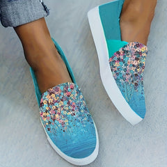 Women's Colorful Sequin Flat Shoes Lightweight Comfortable Skate Shoes