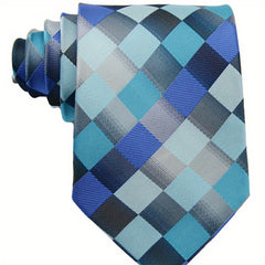 Men's Plaid Necktie Classic Pattern Wedding Business Tie