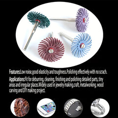 1 Inch Bristle Disc Kit 32pcs, Rotary Tools Detail Abrasive Wheel