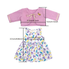 Dress Fits 18 inch Doll 17 inch Reborn Clothes 40 Doll Accessories