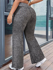 High Rise Flared Leg Sports Pants