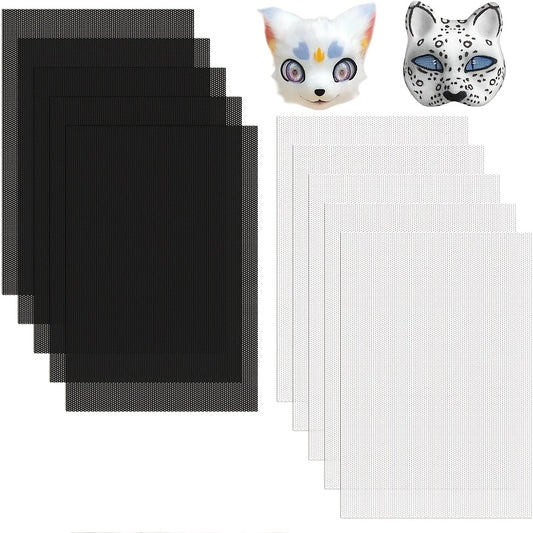 10pcs Furry Costume Eye Mesh 0.5mm Waterproof PVC Plastic Role Playing