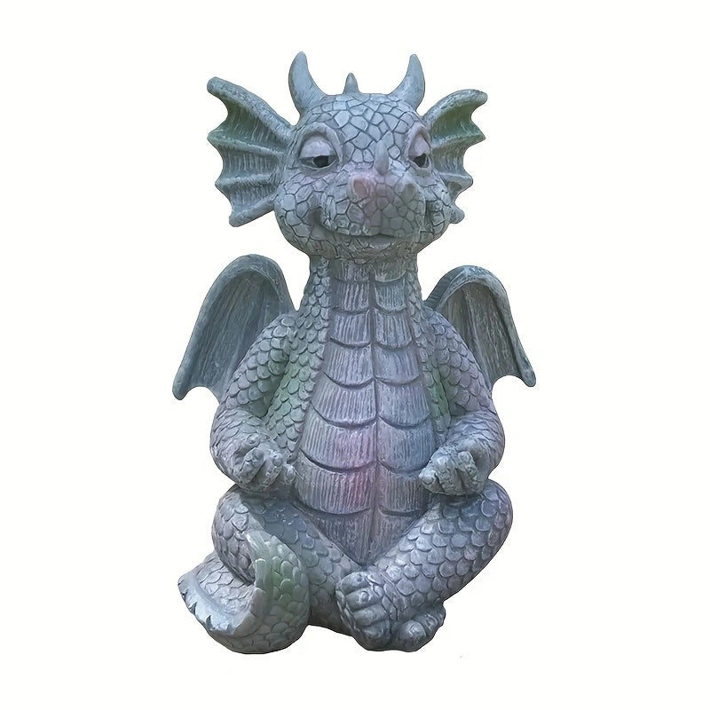Resin Dinosaur Garden Statue - Magical Handicraft Ornament