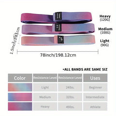 18in Resistance Rope Yoga Belts for Squat & Strength Training