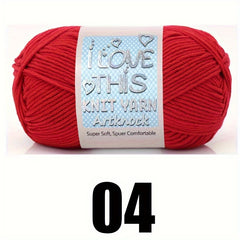 Soft Textured Crochet Yarn for DIY Arts Crafts