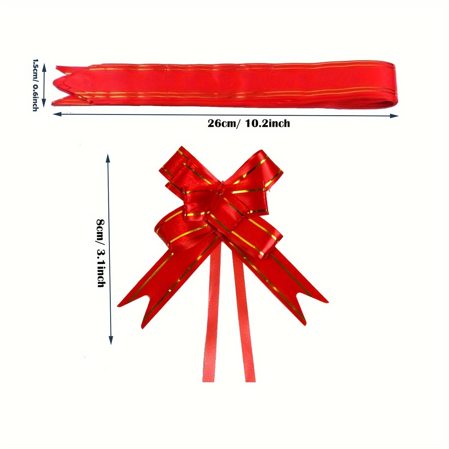 20pcs Pull Flower Ribbon Bow for Gift Wrapping Bows
