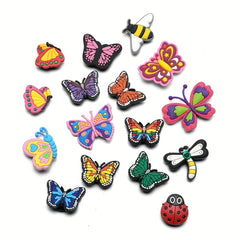 16pcs Cartoon Anime Shoe Charms Decorations for Slide Sandals