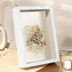 Handcrafted Wooden Photo Frame for Dried Flower Art