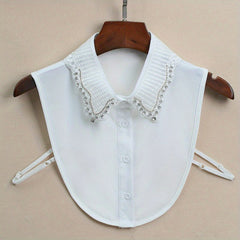 Stylish Collar Diamond Trim False Collar For Women
