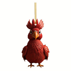 Chicken Acrylic Car Ornaments Christmas Easter Home Decor