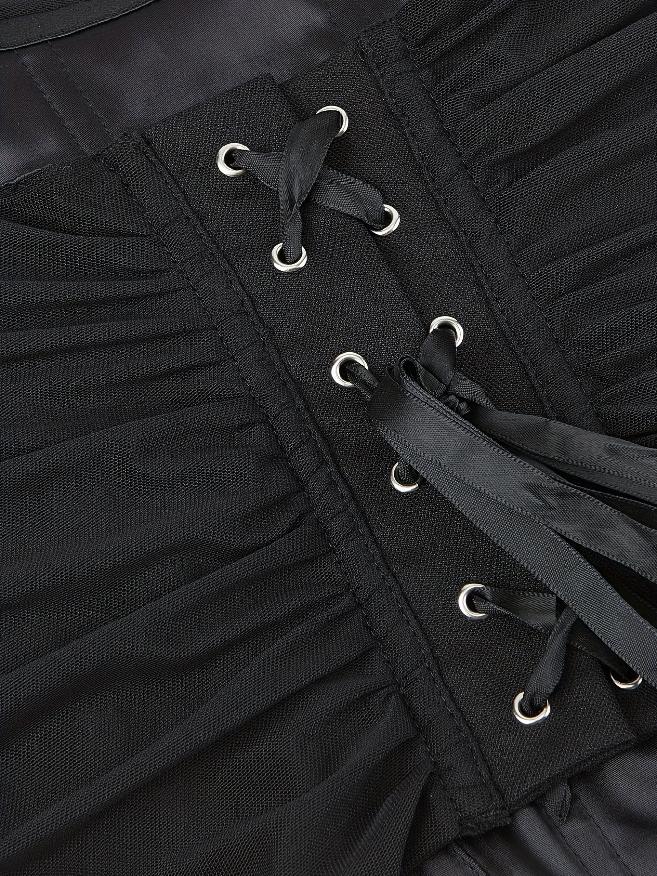 Lace-Up Slimmer Body Shaper Strapless Corset Bustier