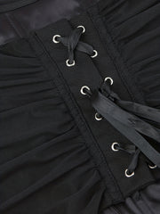 Lace-Up Slimmer Body Shaper Strapless Corset Bustier