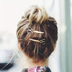 Scissors Shape Hair Clip Barrettes Hairpins Hair Styling For Women