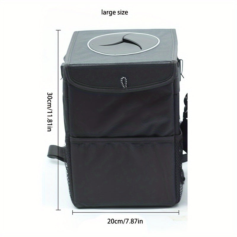Foldable Waterproof Car Garbage Bin Car Trash Bag Car Interior Supplies