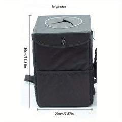 Foldable Waterproof Car Garbage Bin Car Trash Bag Car Interior Supplies