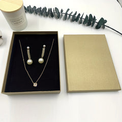 Jewelry Set Box Pendant Necklace Packaging Box Small Business Wedding Decoration