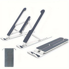 8-Level Adjustable Laptop Stand Portable Height Adjustable Ventilated