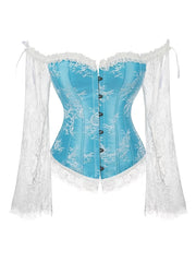 Gothic Flounce Sleeve Corset Bustier Shapewear Top