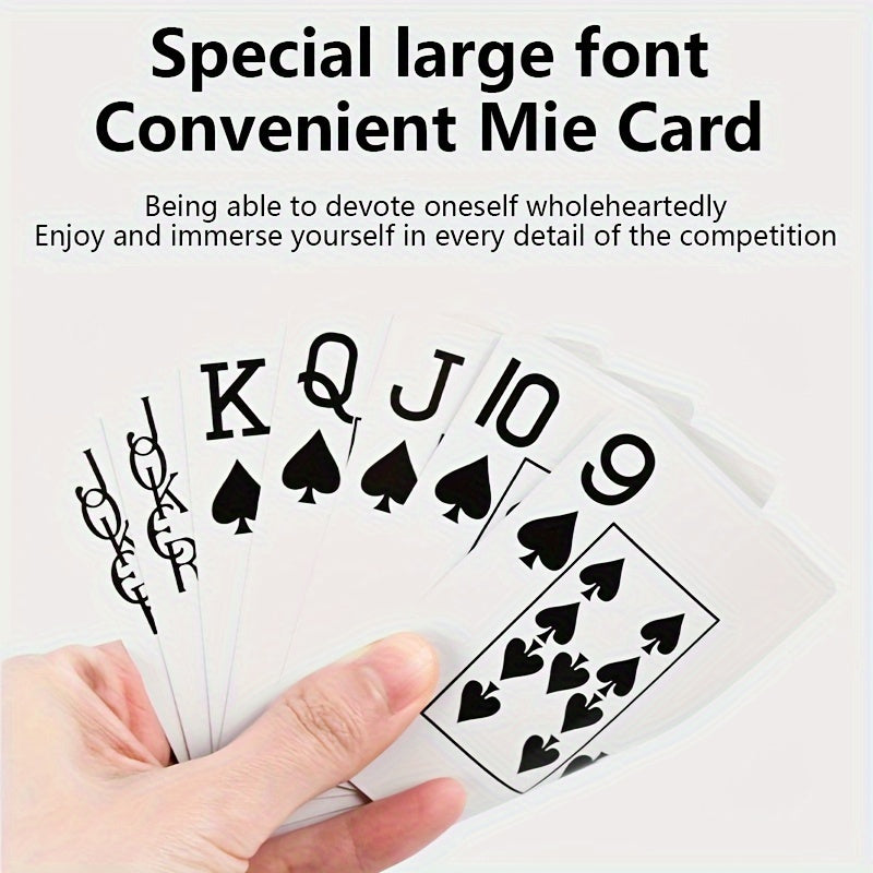 2pcs Large Font Playing Cards Large Font Poker Cards