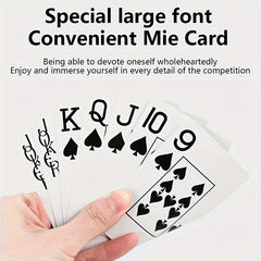2pcs Large Font Playing Cards Large Font Poker Cards