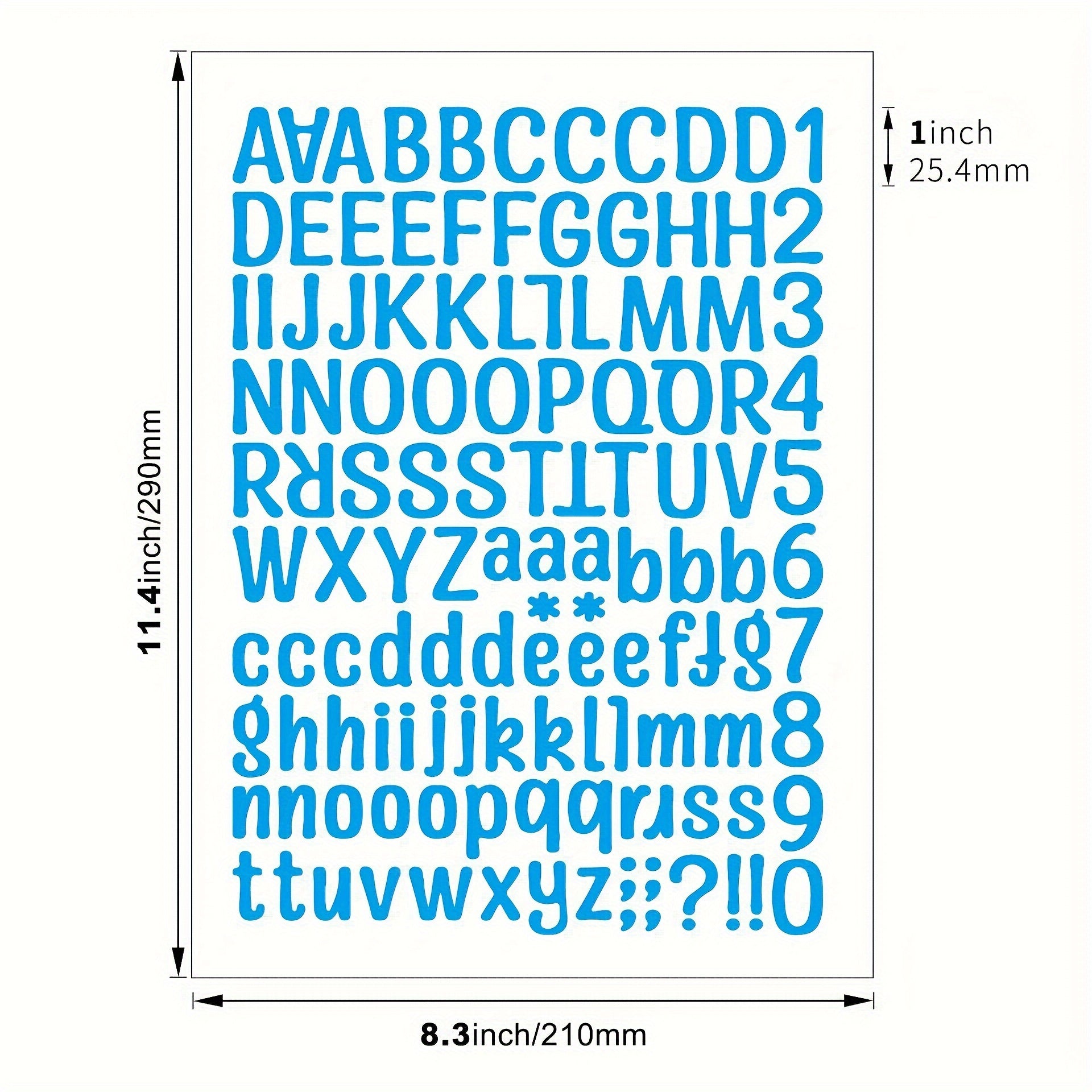 Colorful Vinyl Letter Stickers for DIY Scrapbooking Craft