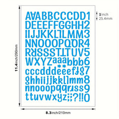 Colorful Vinyl Letter Stickers for DIY Scrapbooking Craft
