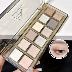 12 Colors Matte Glitter Eyeshadow Palette