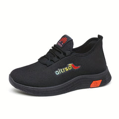 Women's Mesh Running Shoes Lace-Up Outdoor Sneakers
